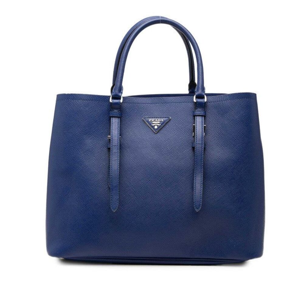 Prada Triangle Logo Tote
